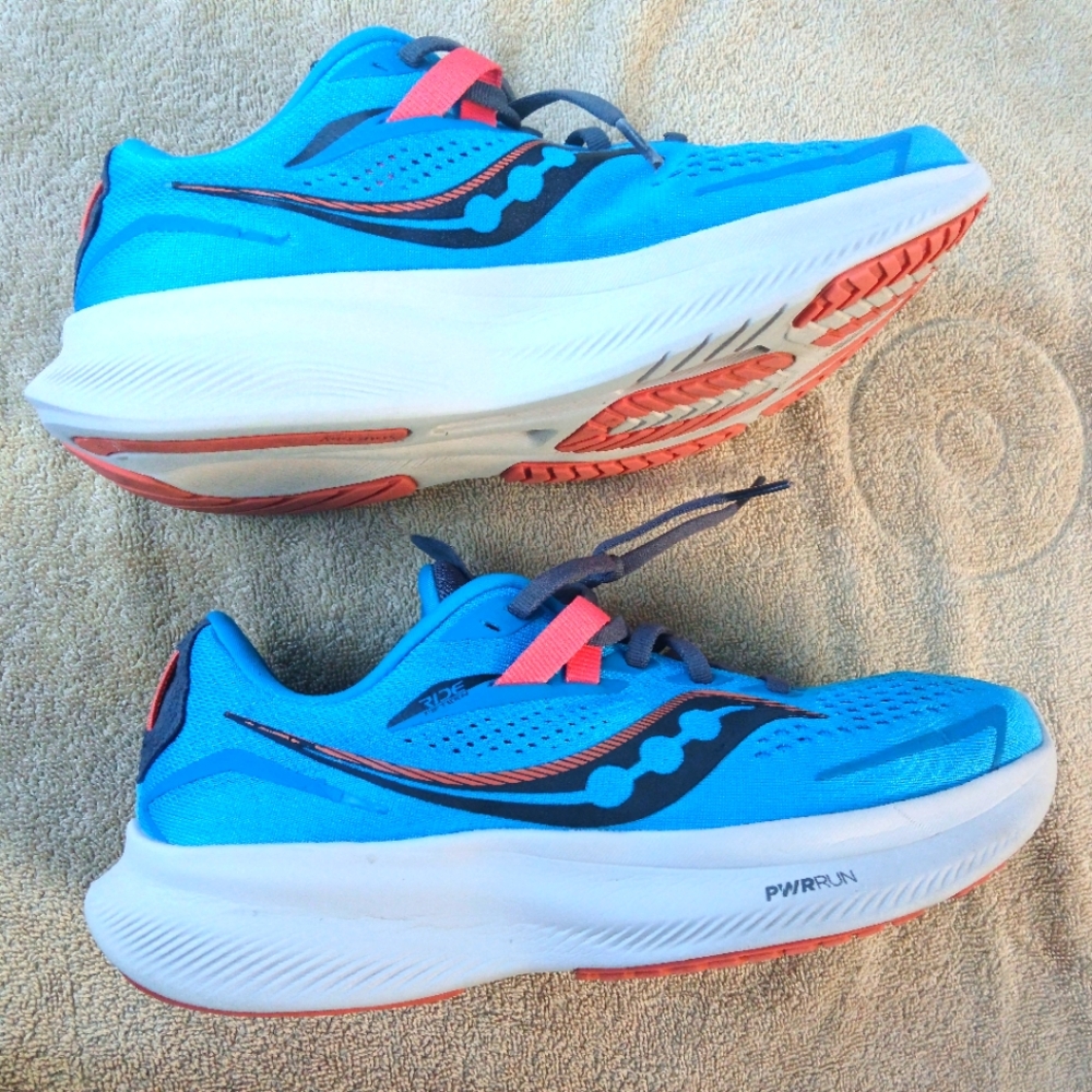 Saucony Women's Ride 15 Running Shoe Size 8.5M Ocean/Shadow No Box